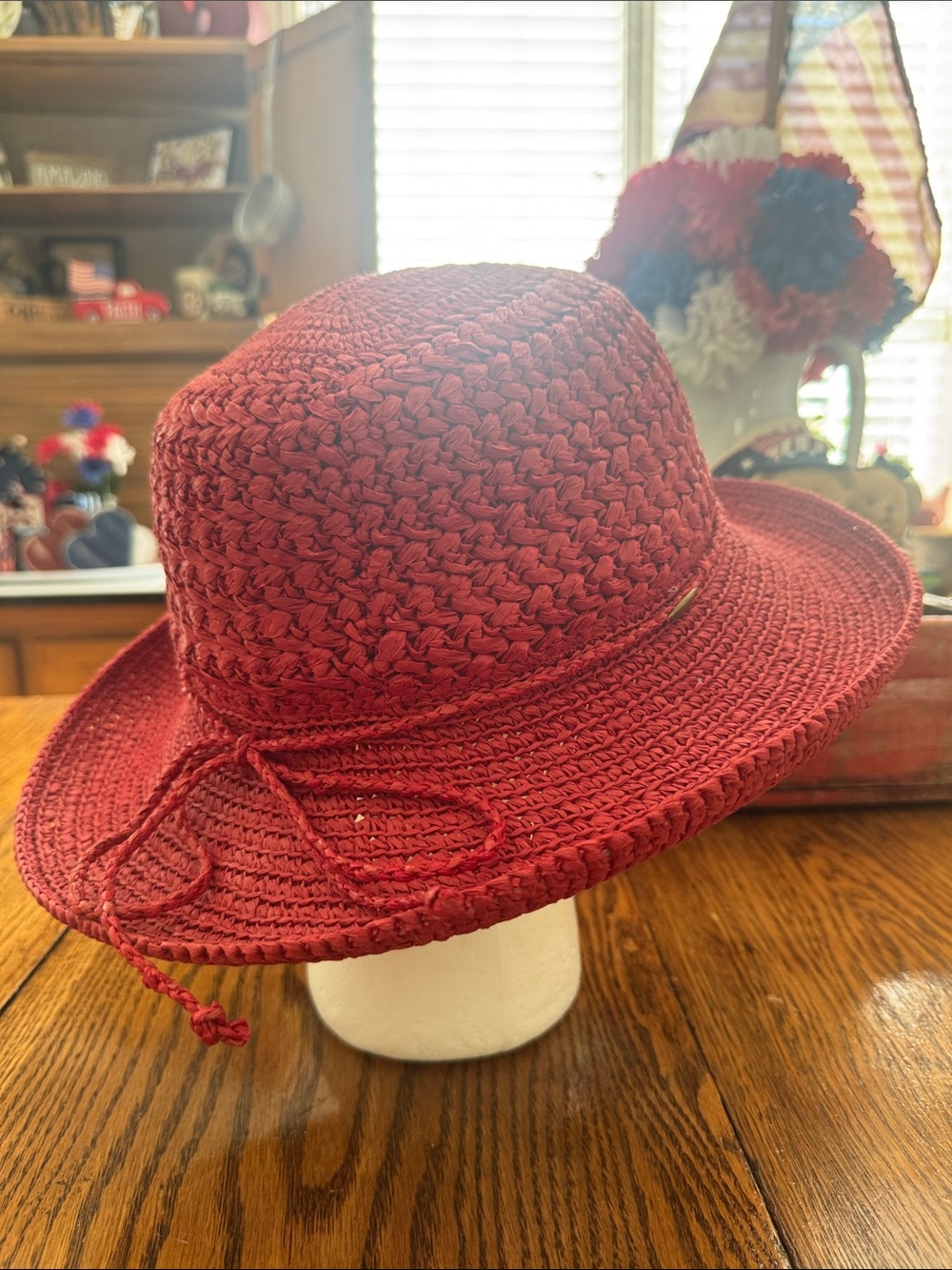 Scala Collection Straw Raffia Up-brim Hat - Picture 2 of 6
